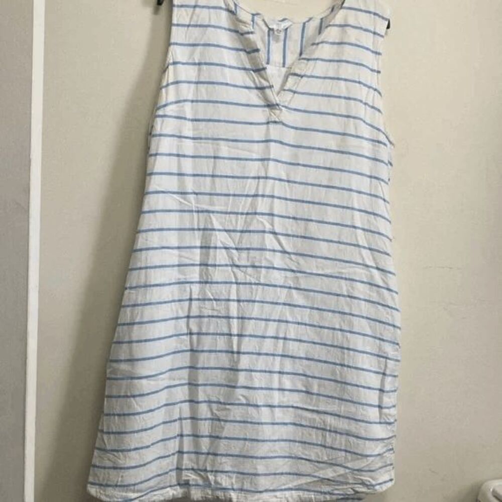 Time and Tru Blue and White Striped Dress